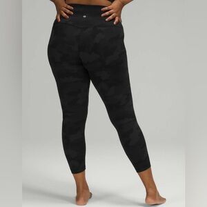Lululemon Align Pant 25" Heritage 365 Camo Deep Coal Multi size 4